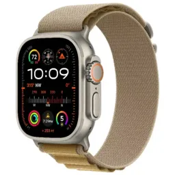 Apple Watch Ultra 2 2024 GPS + LTE 49mm MX4E3 Natural Titanium, Tan Alpine Loop, S