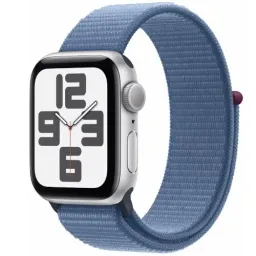 Apple Watch SE (2023) GPS 40mm MRE33 Silver Aluminium Case, Winter Blue Sport Loop
