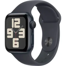 Apple Watch SE (2024) GPS 40mm MXE73 Midnight Aluminium Case, Midnight Sport Band S/M