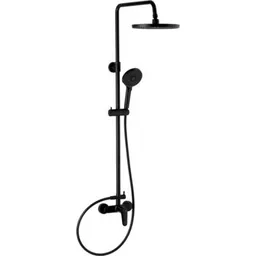Panou de duș kfa armatura Otava Black термостатический черный