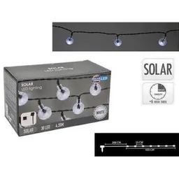 Ghirlandă Promstore 54358 Luminițe Globuri 30 LED, 4,5m, alb rece