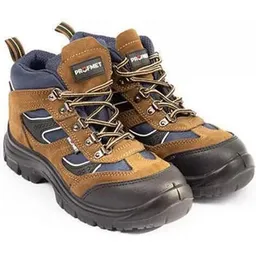 Încălțăminte de lucru Profmet 345646 Bocanci din piele intoarsa/tesatura, grad protecție S1P, virf din otel, cafenii, m.46