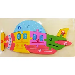 Puzzle Promstore 51789 Пазл развивающий деревянный Самолет 30x15cm