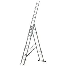 Scară Lider-Tech AC0312A Scara cu trei tronsoane, 3x12 trepte, H=7.88m, sarcina max.150kg