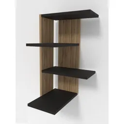 Raft decorativ Smartex (13703) RD9 Negru+Stejar inchis