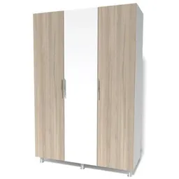 Dulap Smartex N9 140cm Alb/Stejar Deschis