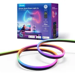 Govee Light Strip RGBIC Neon Rope Strip Ligth 2s 4m, Black (H61D4C11)