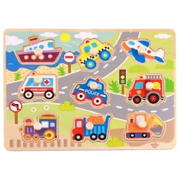 Puzzle Tooky Toy 43253 puzzle din lemn TY860
