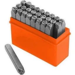 Set de unelte de mână Wokin 27 punctatoare cu litere 6 mm (257306)