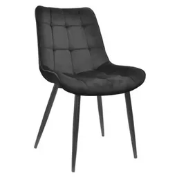 Scaun Deco Hans Catifea Black