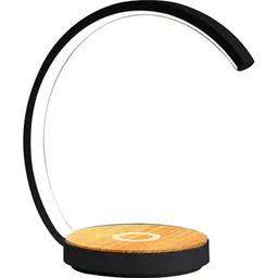 Lampă de masă și corp de iluminat Elmos led DT-LM-0012N 12w 220v 4000k ip20 negru+lemn