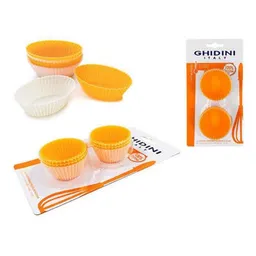 Formă de copt Ghidini 51824 Формы для кексов силиконовые 12шт, 5cm