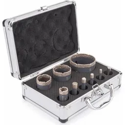 Set de tubulare, bite, duze Powermat PM-ZOD-9T carote diamantate