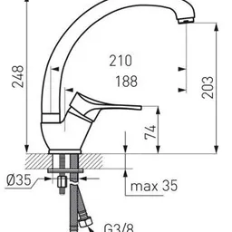 Bateria bucătărie Ferro STILLO BSL4A