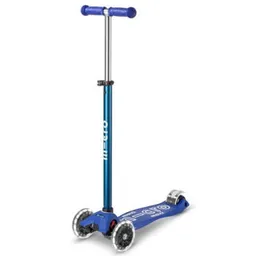Trotinetă Micro MMD132 Maxi Deluxe LED Blue White