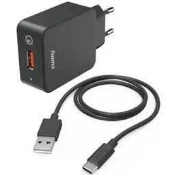 Încărcător cu fir Hama 201625 Fast USB-C QualcommВ® 19.5W