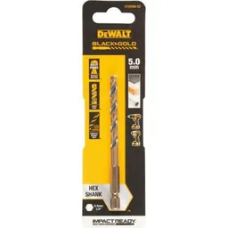Burghiu DeWalt DT20606-QZ burghiu p/u metal Black & Gold impact ready 5mm (P.1)