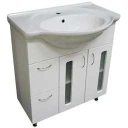 Dulap pentru lavoar Aquaplus Clasic 80 cu usi de sticla cu 7080