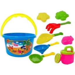 Jucărie pentru nisip Promstore 38227 Набор игрушек для песка в ведерке 8ед, 16cm