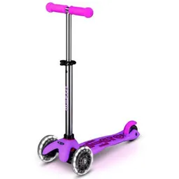 Trotinetă Micro MMD217 Mini Deluxe Glow LED Frosty Pink