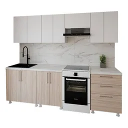 Mobilă pentru bucatarie Smartex (30072) K2 260сm Stejar Deschis