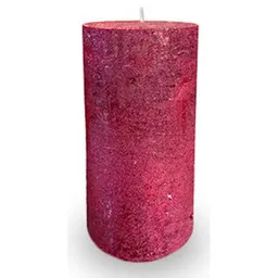 Lumânare Promstore 46122 Zniczplast Свеча пеньковая Decor 14x7cm, 60час, Hand made, бордо