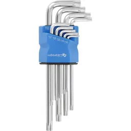 Set de unelte de mână Hoegert Set chei cu profil TORX 9 buc. HT1W830