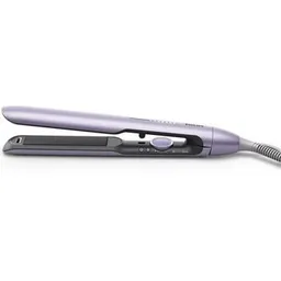 Placa de indreptat parul Philips Seria 7000 BHS742/00, tehnologie ThermoShield, placi infuzate cu ulei de argan, 230°C, ingrijire ioni minerali, 12 setari temperatura, timp incalzire 30 sec, husa termorezistenta, Violet metalizat