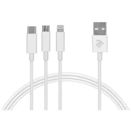 Cablu telefon mobil 2E 2E-CCMTLAB-WT