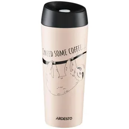 Cană termos Ardesto AR2645DBE Coffee time Bradypus 450ml