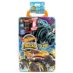 Mașină Hot Wheels HWCC21 Container pentru 6 mașinuțe din seria Monster Trucks