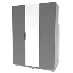 Dulap Smartex N9 160cm Alb/Grafit