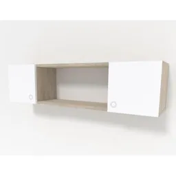 Raft decorativ Smartex (13403) RD6 Alb+Stejar deschis