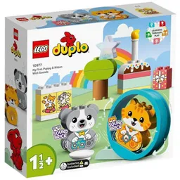 Set de construcție Lego Duplo: My First Puppy & Kitten With Sounds (10977)