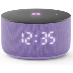 Smart Speaker (YNDX-00027LIL)  Yandex Station MINI 3 with Alisa, Lilac, LED Display, Smart Home Control Center, No Hub Required, Wi-FI-AC + BT5.0, Alisa Assistant built-in, 12W, Sensor buttons, 3 Micr