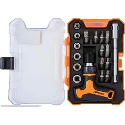 Șurubelniță Villager Set cu miner T cu clichet mini 18 pcs (059883)