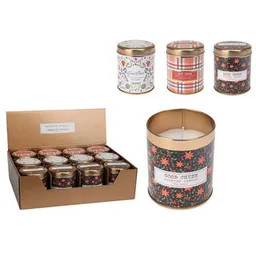 Lumânare Promstore 50969 Свеча ароматизированная в металл банке 7x8cm, 3 запаха