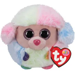 Jucărie de pluș TY TY42511 Pudel RAINBOW 10cm (puffies)