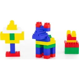 Set de construcție Полесье 8039 constructor Super-mix in rucsac 144 elem B