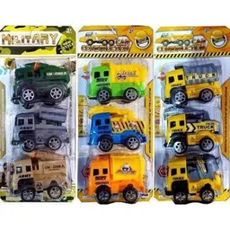 Mașină Promstore 37670 Набор машинок строительных, военных 3шт