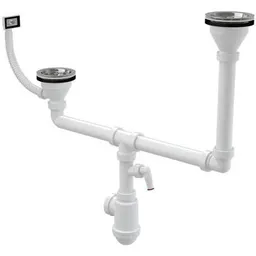 Sifon pentru chiuvetă bucătărie Alcaplast A456P 115" 40/50 со штуцером