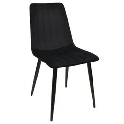 Scaun Deco DC-90P N66 Catifea Black+Black Legs
