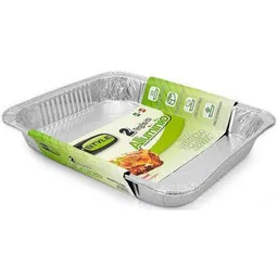 Formă de copt GioStyle 51539 Формы алюминиевые 8 порц, 90µm, 2шт, 32x26x4cm