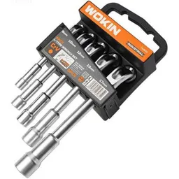 Wokin Set de 9 chei tubulare cu cot tip L