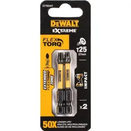 Set de tubulare, bite, duze DeWalt DT70534T set capete de insurubat T25 57mm FLEXTORQ(2 buc)