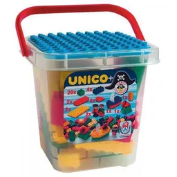 Set de construcție Androni 8550-0000 Пираты UnicoPlus в ведерке