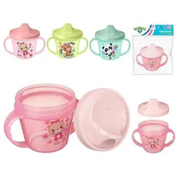 Cană cu pai Бытпласт 45533 Пластишка 200ml с ручками