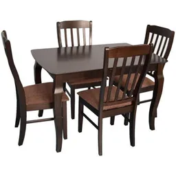 Set masă și scaune Evelin di Costacurta стол HV-29V Chocolate + 4 стула Wenyi Chocolate/Brown