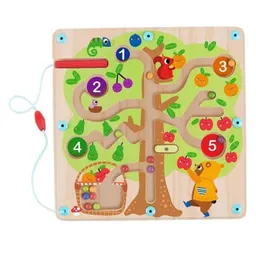 Joc educativ de masă Tooky Toy 73810 puzzle din lemn TH687