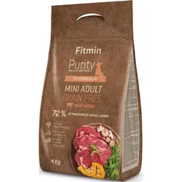 Hrană pentru animale de companie Fitmin Dog Purity GF Adult Mini Beef 4kg